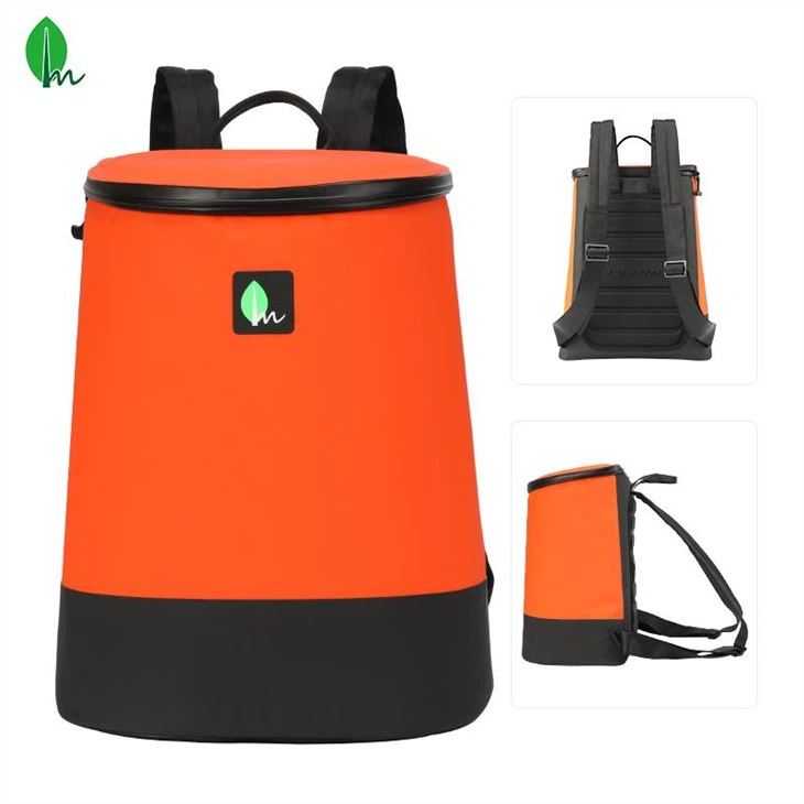orange insulated waterproof backpack